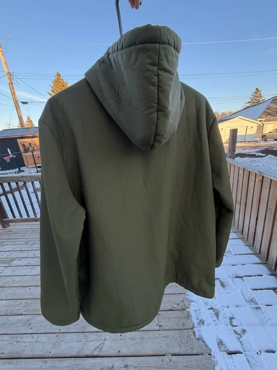 Carhartt Olive Hooded Lightweight Jacket - Picture 4 of 12